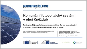 Komunální fotovoltaický systém v obci Kněždub